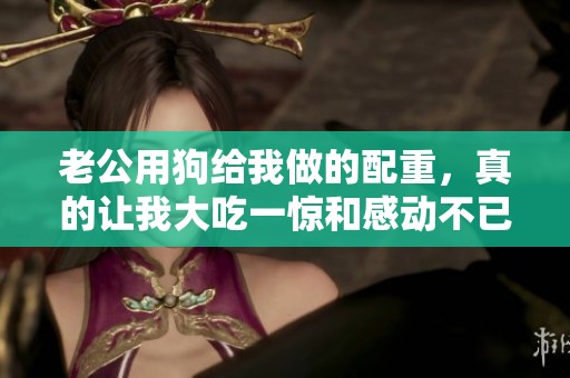 老公用狗给我做的配重，真的让我大吃一惊和感动不已