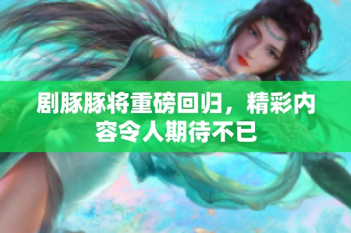 剧豚豚将重磅回归，精彩内容令人期待不已