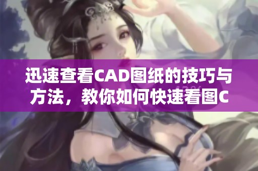迅速查看CAD图纸的技巧与方法，教你如何快速看图CAD软件操作步骤