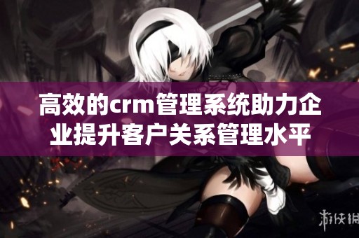 高效的crm管理系统助力企业提升客户关系管理水平