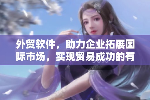 外贸软件，助力企业拓展国际市场，实现贸易成功的有力工具