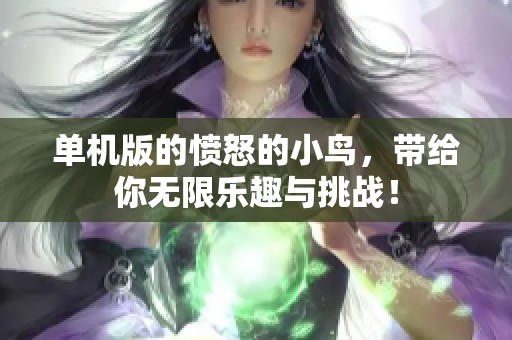 单机版的愤怒的小鸟，带给你无限乐趣与挑战！