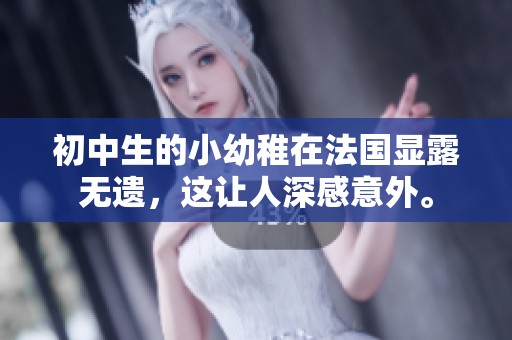 初中生的小幼稚在法国显露无遗，这让人深感意外。