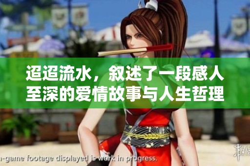 迢迢流水，叙述了一段感人至深的爱情故事与人生哲理的电视剧