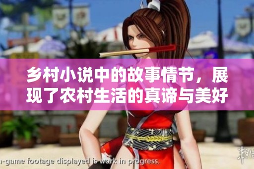 乡村小说中的故事情节，展现了农村生活的真谛与美好。