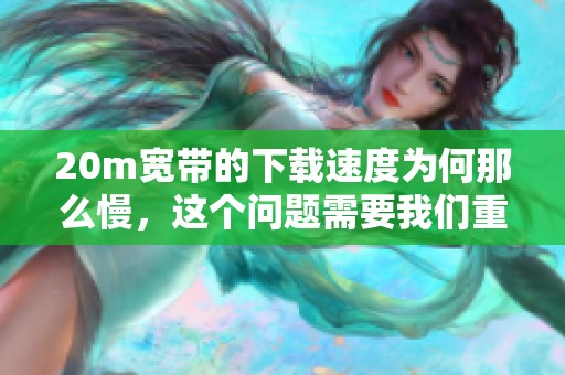 20m宽带的下载速度为何那么慢，这个问题需要我们重视起来。