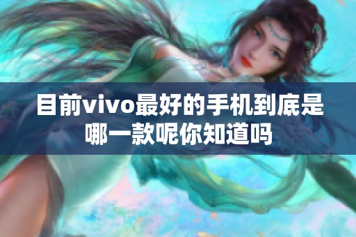 目前vivo最好的手机到底是哪一款呢你知道吗