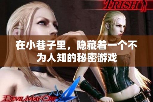 在小巷子里，隐藏着一个不为人知的秘密游戏