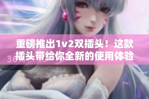 重磅推出1v2双插头！这款插头带给你全新的使用体验