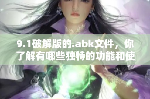9.1破解版的.abk文件，你了解有哪些独特的功能和使用技巧吗
