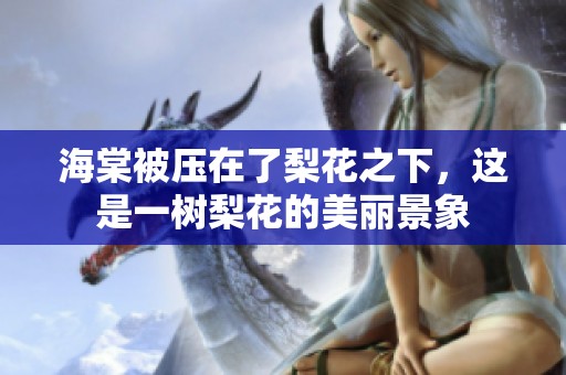海棠被压在了梨花之下，这是一树梨花的美丽景象