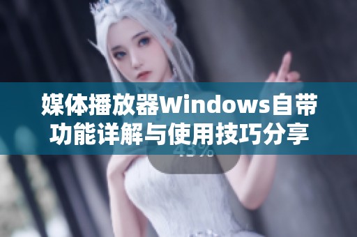 媒体播放器Windows自带功能详解与使用技巧分享