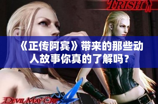 《正传阿宾》带来的那些动人故事你真的了解吗？