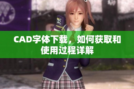 CAD字体下载，如何获取和使用过程详解