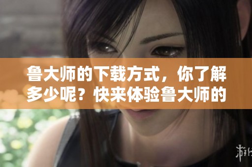 鲁大师的下载方式，你了解多少呢？快来体验鲁大师的强大功能吧！