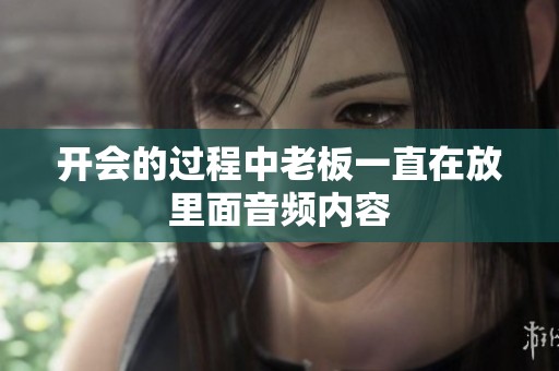 开会的过程中老板一直在放里面音频内容
