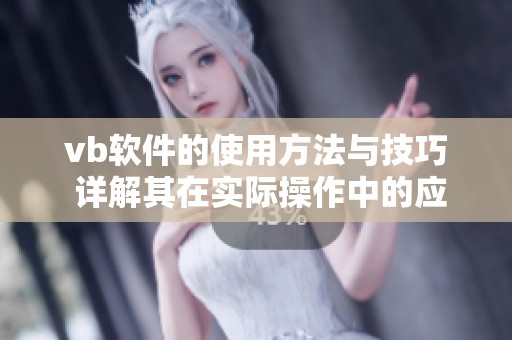 vb软件的使用方法与技巧 详解其在实际操作中的应用价值