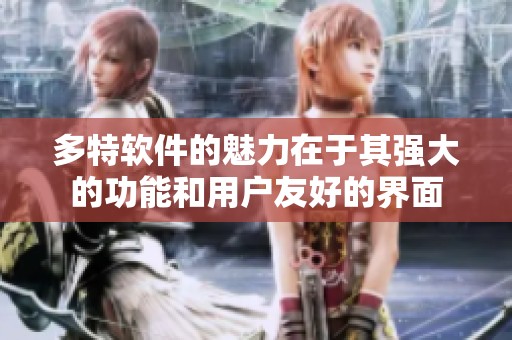 多特软件的魅力在于其强大的功能和用户友好的界面