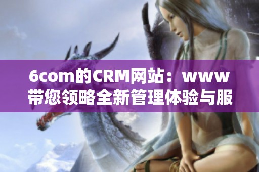 6com的CRM网站：www带您领略全新管理体验与服务提升计划