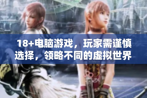 18+电脑游戏，玩家需谨慎选择，领略不同的虚拟世界乐趣