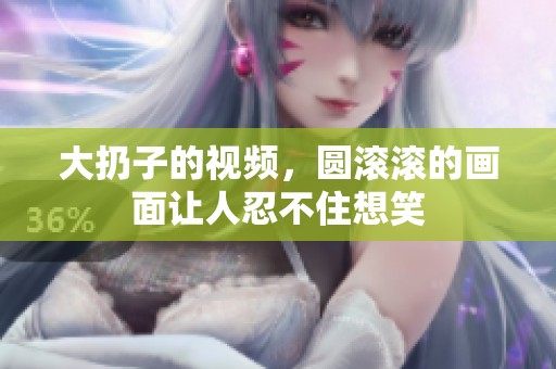 大扔子的视频，圆滚滚的画面让人忍不住想笑