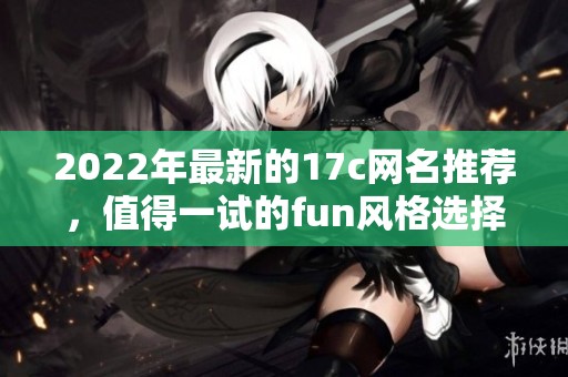 2022年最新的17c网名推荐，值得一试的fun风格选择