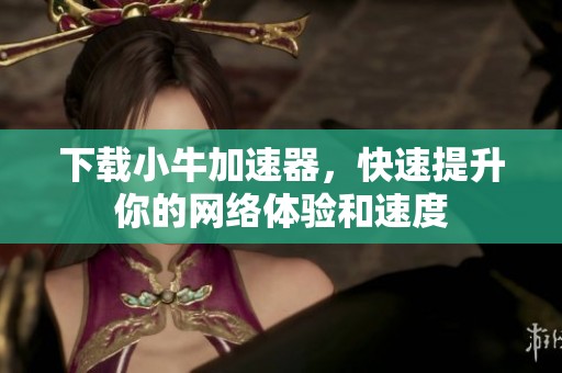下载小牛加速器，快速提升你的网络体验和速度