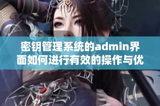 密钥管理系统的admin界面如何进行有效的操作与优化呢