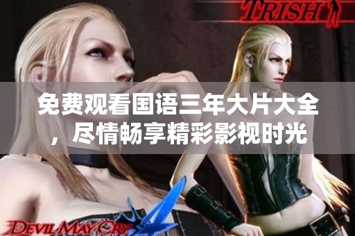 免费观看国语三年大片大全，尽情畅享精彩影视时光