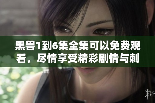 黑兽1到6集全集可以免费观看，尽情享受精彩剧情与刺激体验。