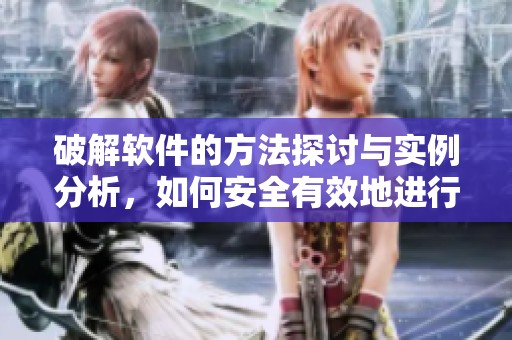破解软件的方法探讨与实例分析，如何安全有效地进行软件破解