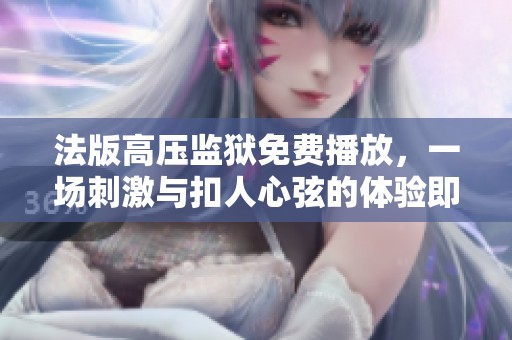 法版高压监狱免费播放，一场刺激与扣人心弦的体验即将开启