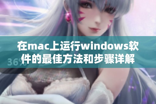 在mac上运行windows软件的最佳方法和步骤详解