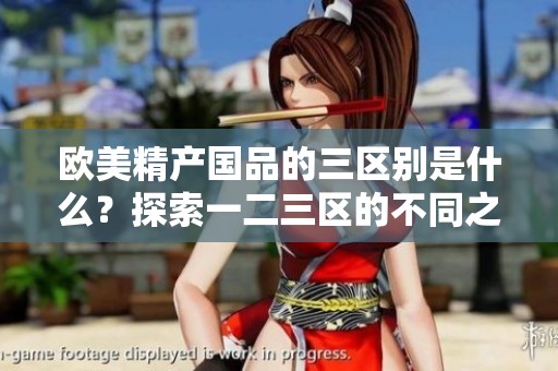 欧美精产国品的三区别是什么？探索一二三区的不同之处！