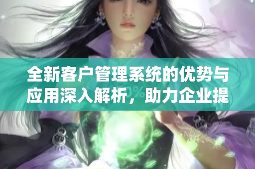 全新客户管理系统的优势与应用深入解析，助力企业提升客户关系管理效果