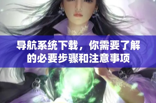 导航系统下载，你需要了解的必要步骤和注意事项