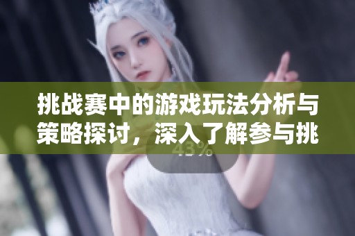 挑战赛中的游戏玩法分析与策略探讨，深入了解参与挑战赛的乐趣与技巧