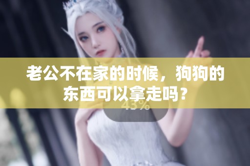 老公不在家的时候，狗狗的东西可以拿走吗？