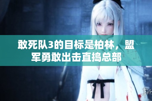 敢死队3的目标是柏林，盟军勇敢出击直捣总部