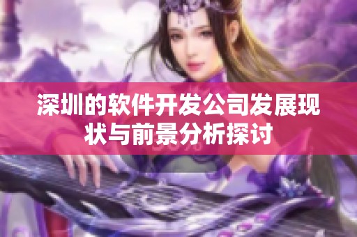 深圳的软件开发公司发展现状与前景分析探讨