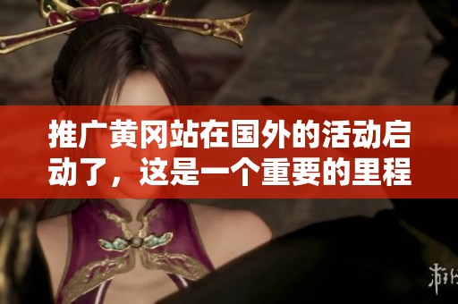 推广黄冈站在国外的活动启动了，这是一个重要的里程碑