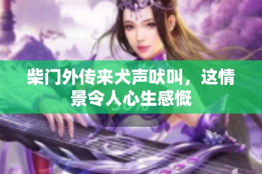 柴门外传来犬声吠叫，这情景令人心生感慨