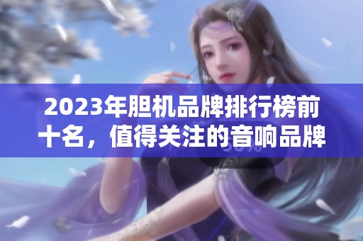 2023年胆机品牌排行榜前十名，值得关注的音响品牌一览