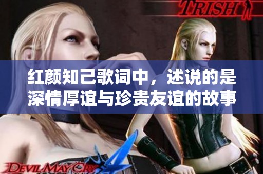 红颜知己歌词中，述说的是深情厚谊与珍贵友谊的故事