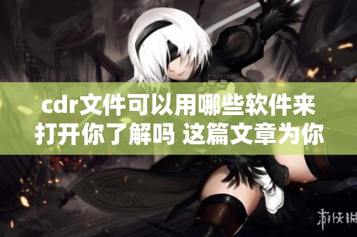 cdr文件可以用哪些软件来打开你了解吗 这篇文章为你详细介绍相关内容