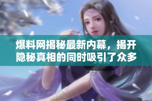 爆料网揭秘最新内幕，揭开隐秘真相的同时吸引了众多关注者