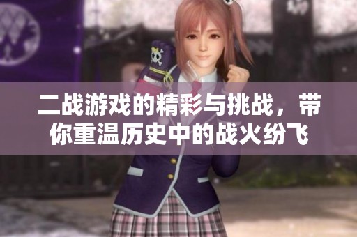 二战游戏的精彩与挑战，带你重温历史中的战火纷飞