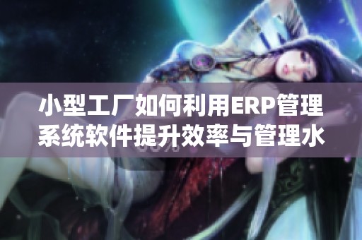小型工厂如何利用ERP管理系统软件提升效率与管理水平