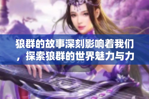 狼群的故事深刻影响着我们，探索狼群的世界魅力与力量