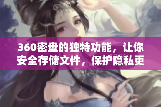 360密盘的独特功能，让你安全存储文件，保护隐私更加无忧